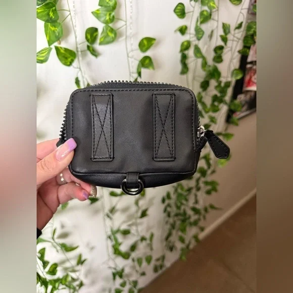 COACH Double Belt Bag Body Bag Waist Bag Black - Picture 7 of 10